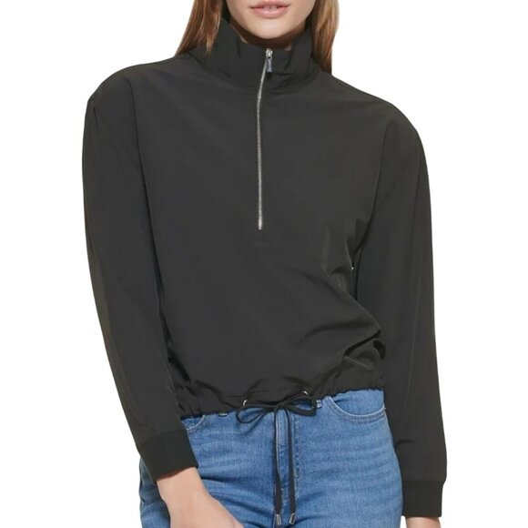 Calvin Klein Black Performance 1/2 Zip Jacket Closet Staple All Season Size XL - Picture 1 of 9